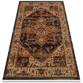 RugsX Rugsx - Carpet Wool keshan fringe, Ornament, frame oriental 2886/53511 beige / navy beige 250x340 cm