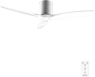Cecotec Cecotec Ventilador De Techo Con Mando A Distancia De 52 Energysilence Aero 5400 Classic Iron&white. Motor Dc 40w, 3 Aspas