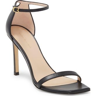 Stuart Weitzman Amelina Heeled Sandal in Black at Nordstrom Rack, Size 10
