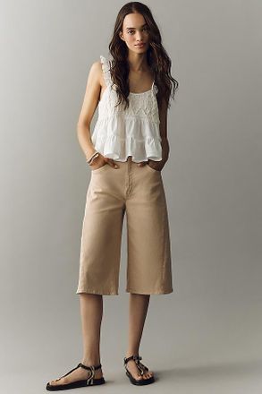 Mother Whole Lot Twist Zip High-Rise Barrel Jeans