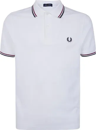 Fred Perry Heren, Tops, Wit, Maat: XL