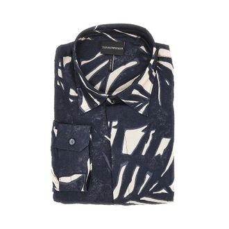 Emporio Armani Comfort Fit viscose shirt Man M