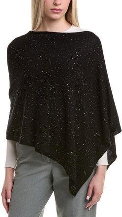 Sofiacashmere Reverse Jersey Sequin Wool & Cashmere-Blend Poncho