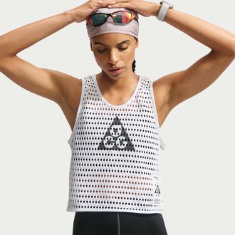 Nike Womens Nike ACG Radical AirFlow Dri-FIT Trail Running Tank Top in White | IV5370-100