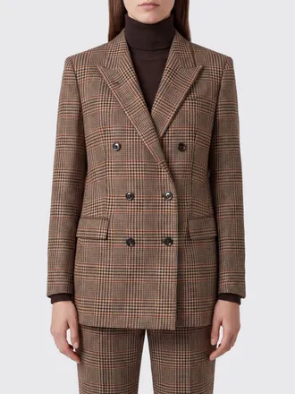 Tagliatore Blazer doppiopetto in lana e cashmere con motivo pied-de-poule