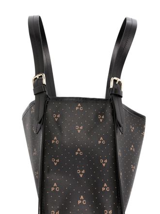 A.P.C. Womens Cabas Poppy Small Tote Bag Black >