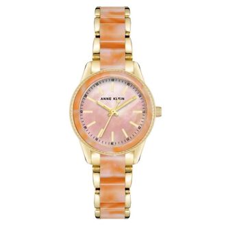 Anne Klein Classic Pink Dial Ladies Watch AK/3212PEGB