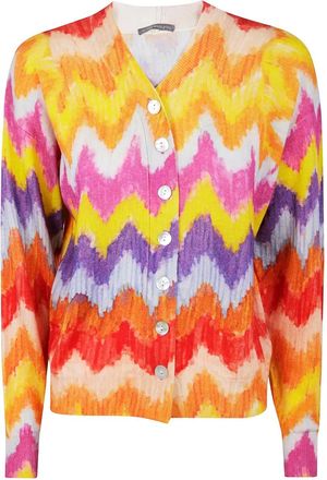 In Bed With You Wollen vest met abstracte print - Geel