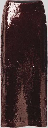 Vero Moda Midirock mit Pailletten Modell ROYALINA in Bordeaux, Größe L