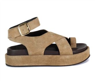 Diba Womens Sugar Fix Sandal In Tan Suede