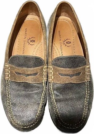 Martin Dingman Mens Bill Water Repellent Penny Loafers In Camo
