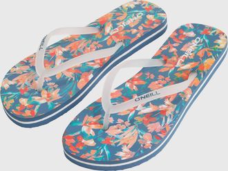 O'Neill Zehentrenner ONEILL PROFILE GRAPHIC SANDALS, Damen, Gr. 36, blau painted tropics, Synthetik, Schuhe Zehentrenner