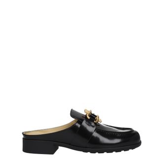 Bottega Veneta Damens Sandalen und Clogs aus schwarzem Leder