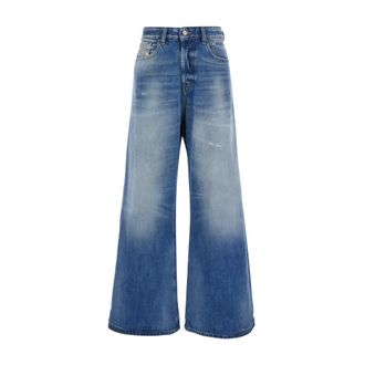 Diesel Light Blue High Waist Wide Leg Jeans