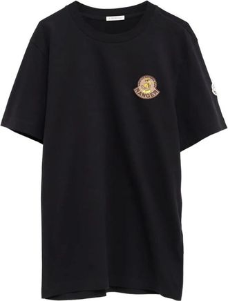 Moncler Black Crewneck Logo T-Shirt