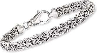Ross-Simons Sterling Silver Small Byzantine Bracelet