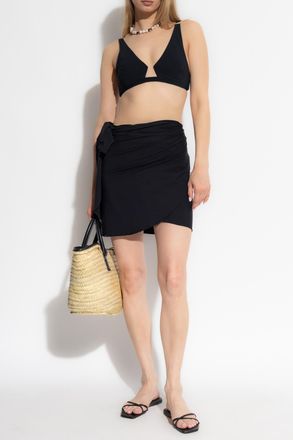 Hunza G Short Pareo Sarong, Womens, Black