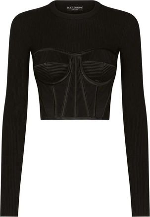 Dolce & Gabbana Trui - Dames - Ronde hals truien - Zwart - XS - Truien & Vesten