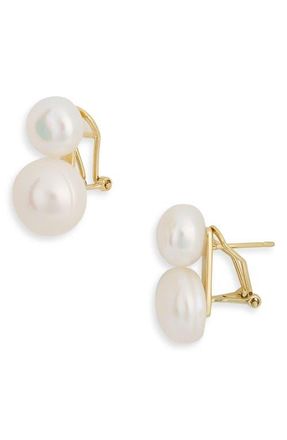 Shashi Bianca Double Pearl Earrings at Nordstrom