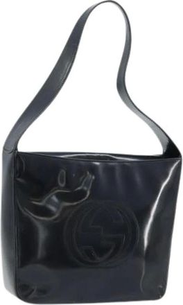 Gucci Pre-owned Shoulder Bags, female, Black, Size: ONE SIZE Pre-owned Vintage Shoulder Bag