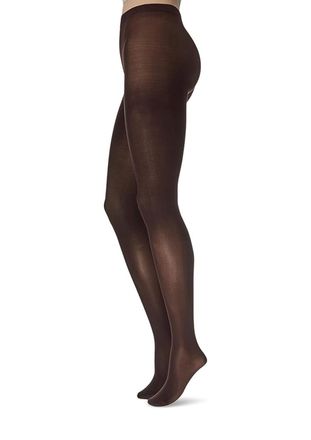 Hue Womens Opaque Sheer To Waist Tight In Espresso