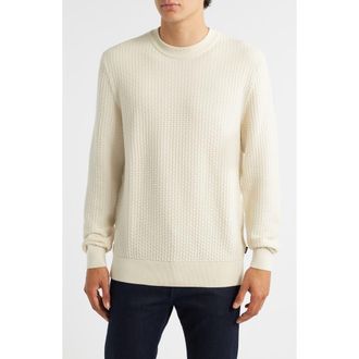 BOSS Imberto Textured Sweater in Open White at Nordstrom Rack, Size Xx-Large