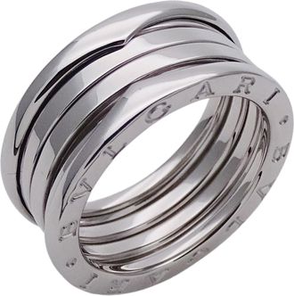 Bulgari White Gold White Gold (18K) Band Ring (Pre-Owned)