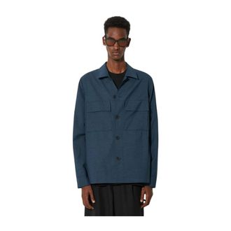 Paul Smith Giacca Camicia Doppio Taschino Bottoni - - Jackets - Uomo - Blu - M