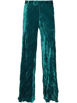 Etro Fluwelen broek - Groen
