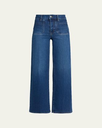 Frame Denim Le Slim Palazzo Modernist Pocket Jeans