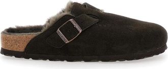 Birkenstock Boston Shearling - Dames - Slip ons - Bruin - 37 EU - Wol - Schoenen