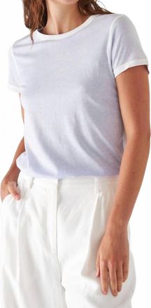 Patrick Assaraf Reverse Spray Lightweight Pima Cotton T-Shirt In Soft Voilet