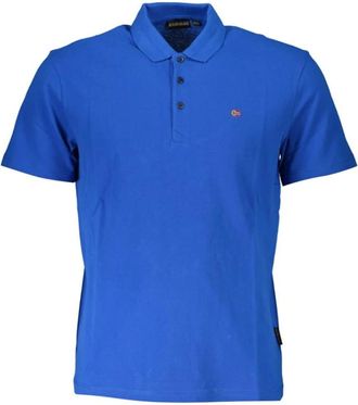 Napapijri Elegante Katoenen Poloshirt Blauw - Heren - Polos - Blauw - 2XL - Katoen - Tops