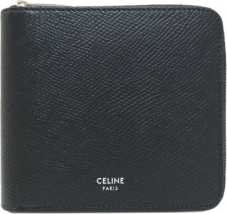 Celine Black Leather Wallet (Bi-Fold) (Pre-Owned)