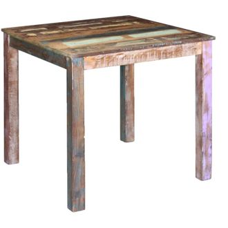 vidaXL Vidaxl Tavolo Da Pranzo In Legno Massello Di Recupero 80x82x76 Cm