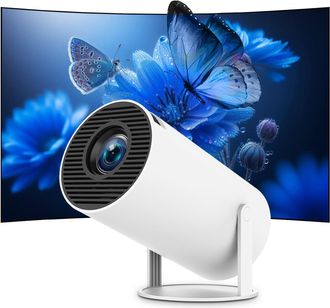 OEM Miniproyector Port&aacute;til, Compatible Con 4k Y 1080p Full Hd, Wi, Fi 6 Y Bluetooth 5.0, Giratorio 180 Grados