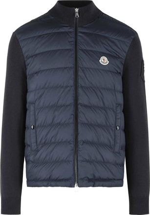 Moncler Padded Virgin Wool Cardigan