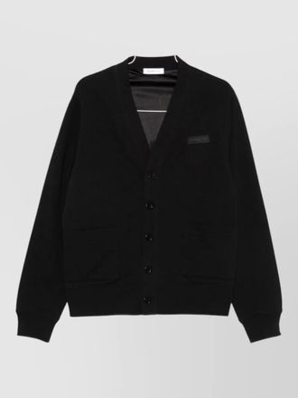 Givenchy silk nylon cardigan jacket front pockets