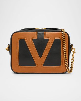 Valentino Garavani Viva Superstar VLOGO Leather Crossbody Bag