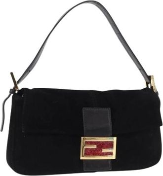 Fendi Pre-owned Vintage Schoudertas - Dames - Vintage Schoudertas - Zwart - ONE Size - Leer - Vintage