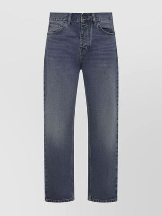 Carhartt Work in Progress denim mid-rise tapered jeans