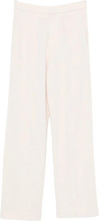 Forte_Forte Straight Broeken - Dames - Straight fit broeken - Beige - XS - Broeken