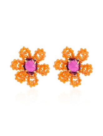 Lott. Gioielli CE SI Blooming Flower M - Orange/Fuchsia in Orange/fushia at Nordstrom