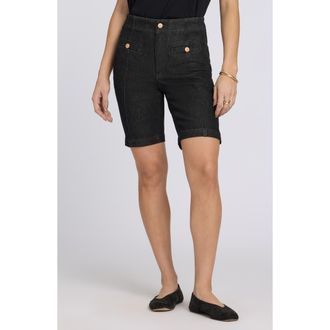 NYDJ Ella Denim Shorts in Black Rinse at Nordstrom, Size 12