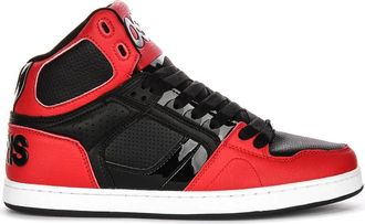 Osiris Red Black Midtop Skates For Men