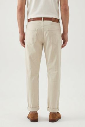 Brunello Cucinelli Distressed Cotton Trousers - Beige