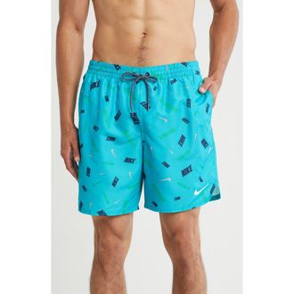 Nike 7-Inch Volley Shorts in Oracle Aqua at Nordstrom Rack, Size Xx-Large