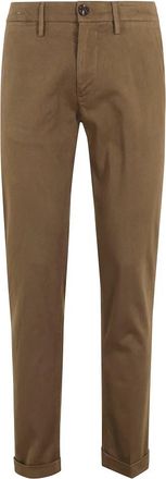 Re-hash Tabak Mucha Broek met Zakken - Heren - Slim Fit Broeken - Bruin - W40 - Katoen - Broeken