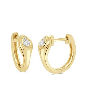 Sabrina Designs 14K 0.10 Ct. Tw. Diamond Hoop Earrings