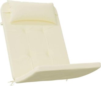 vidaXL Cojines Para Silla Adirondack 2 Uds Tela Oxford Color Crema Vidaxl